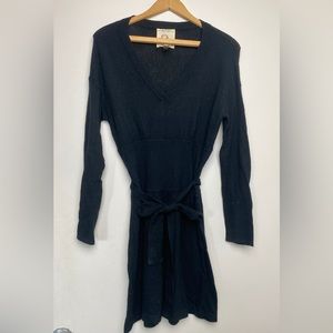 Qi Cashmere Long Sleeve Sweater Dress